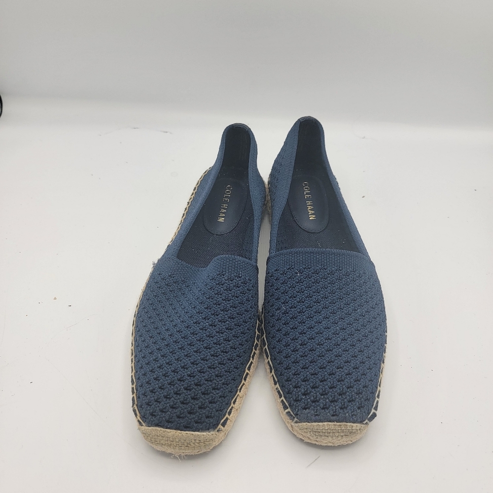 Cole Haan Navy Blue Espadrille Flats - Picture 3 of 11